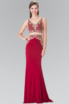 Long Two Piece Formal Evening Prom Dress - The Dress Outlet Elizabeth K