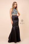 Long Two Piece Mermaid Prom Dress Evening Gown - The Dress Outlet Nox Anabel