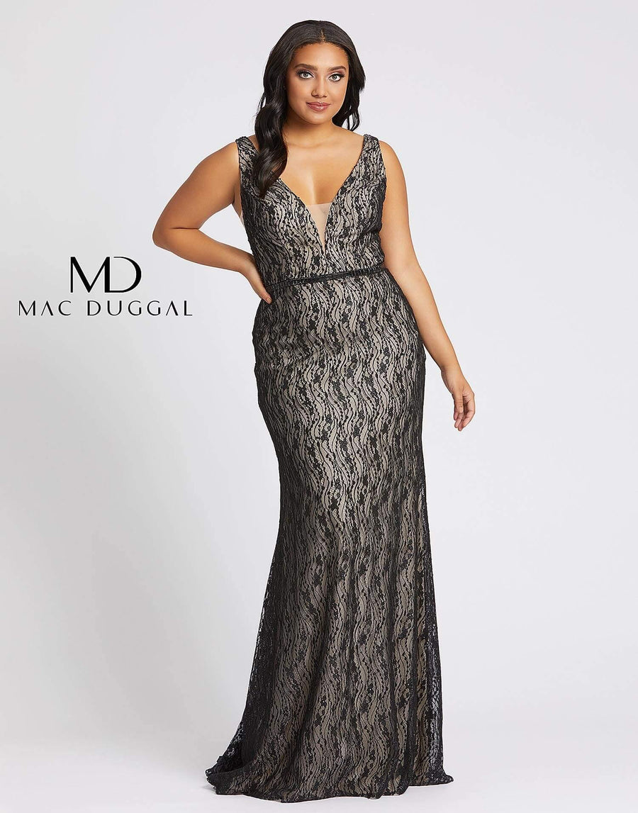 Mac Duggal Fabulouss Plus Size Long Prom Dress 48995F - The Dress Outlet Mac Duggal