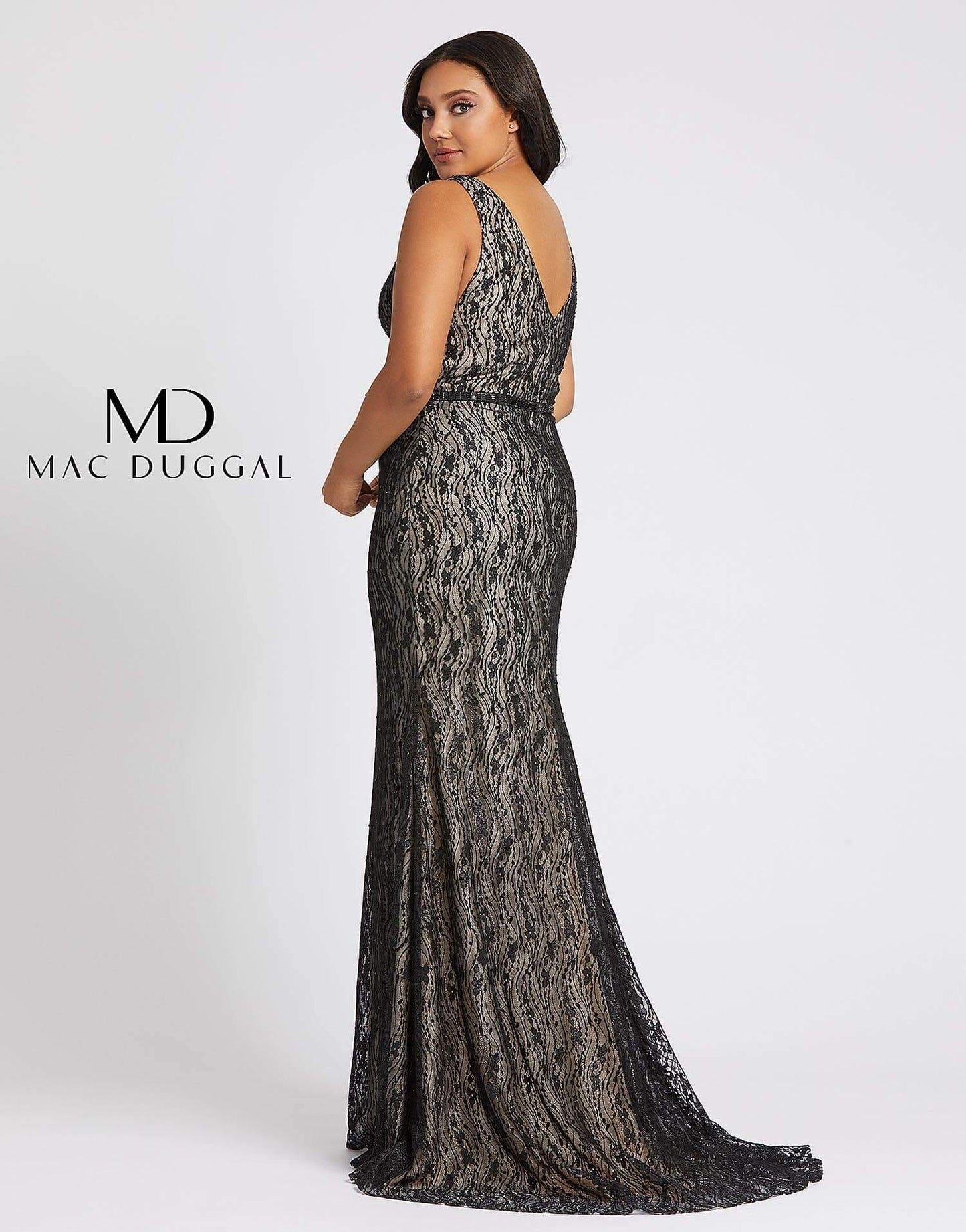 Mac Duggal Fabulouss Plus Size Long Prom Dress 48995F - The Dress Outlet Mac Duggal