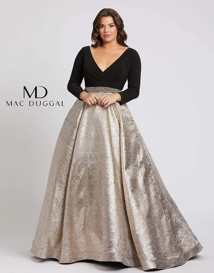 Mac Duggal Fabulouss Prom Plus Size Long Ball Gown 67229F - The Dress Outlet Mac Duggal