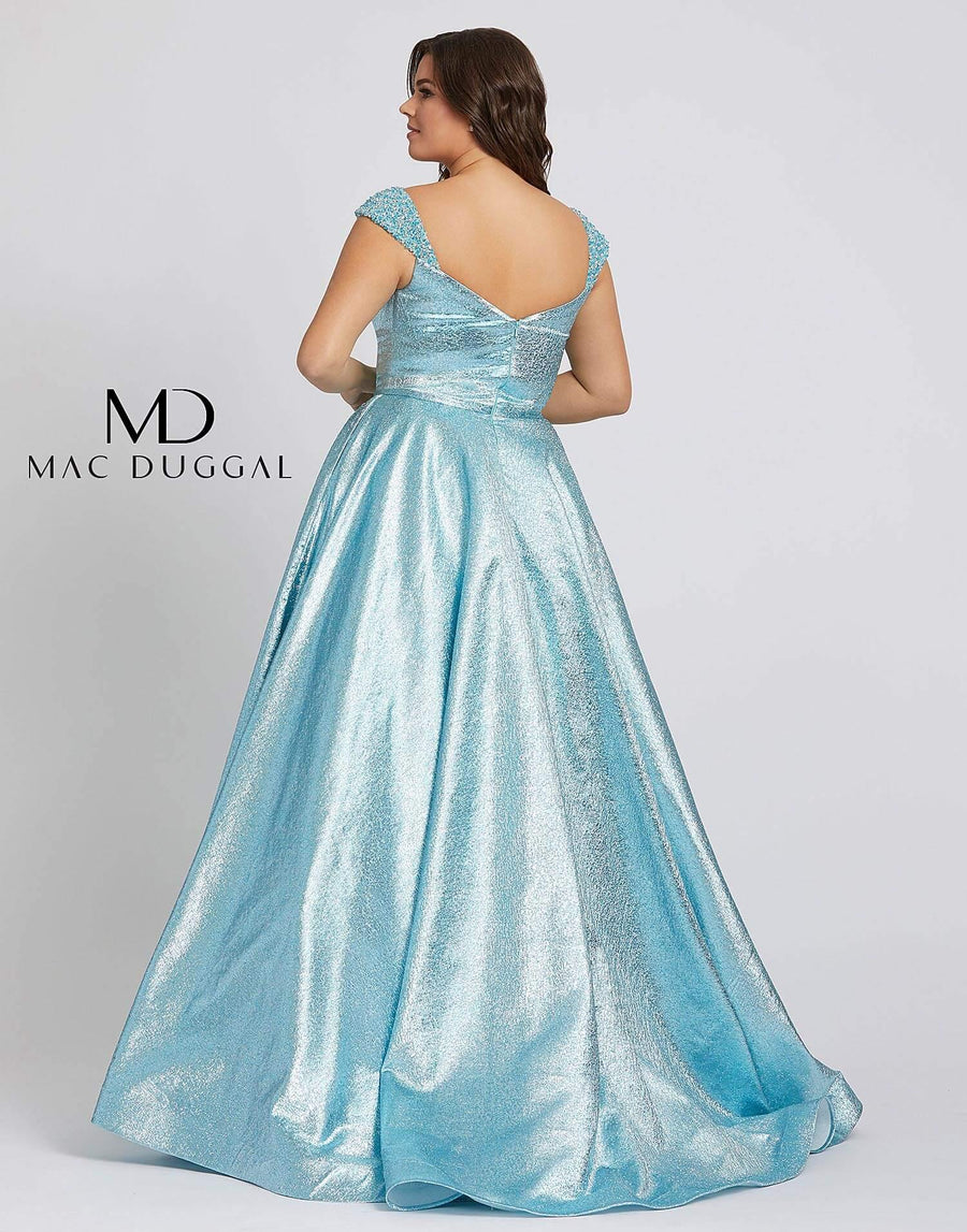 Mac Duggal Fabulouss Plus Size Prom Long Ball Gown 67236F - The Dress Outlet Mac Duggal