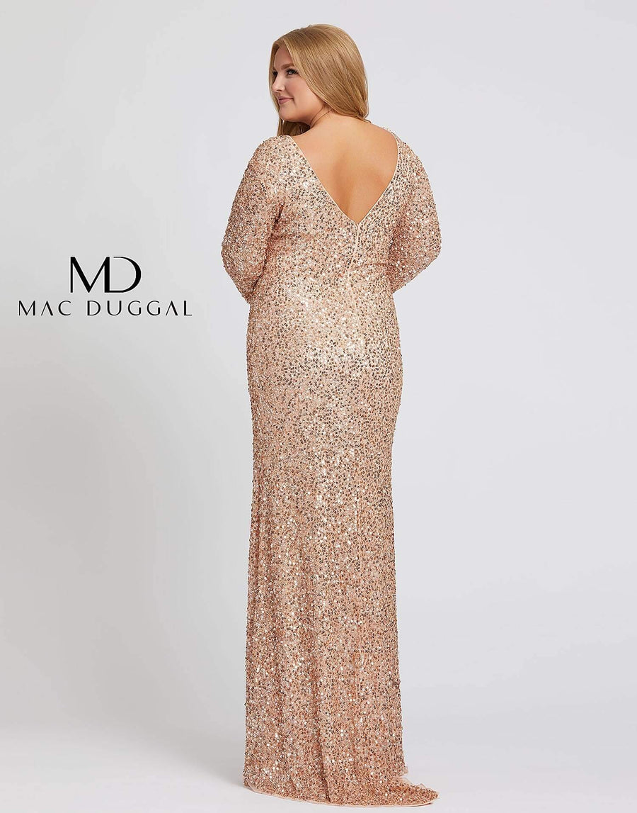 Mac Duggal Long Plus Size Prom Dress Sale - The Dress Outlet