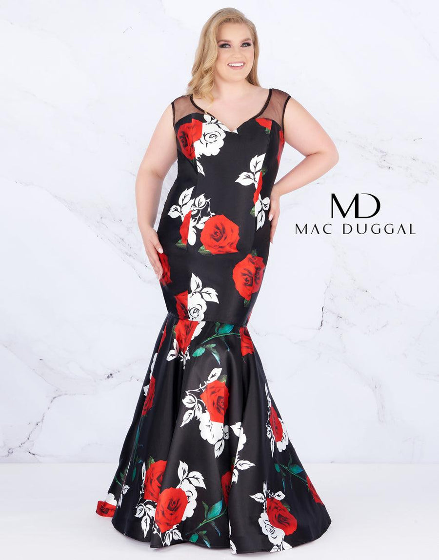 Mac Duggal Long Prom Dress Plus Size - The Dress Outlet Mac Duggal