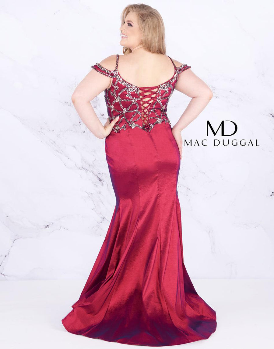 Mac Duggal Long Prom Dress Plus Size - The Dress Outlet Mac Duggal