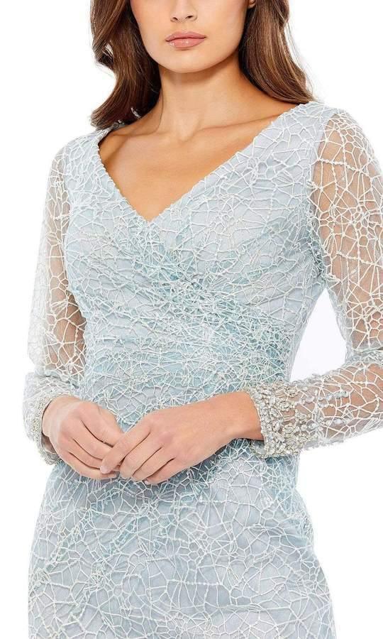 Mac Duggal Long Sleeve Cocktail Lace Dress 12408 - The Dress Outlet