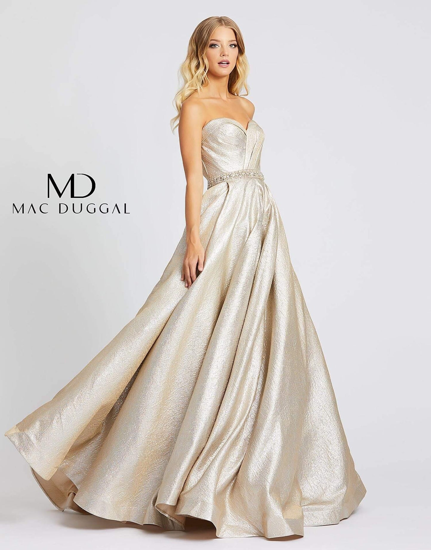 Mac Duggal Long Strapless Sweetheart Prom Ball Gown - The Dress Outlet Mac Duggal