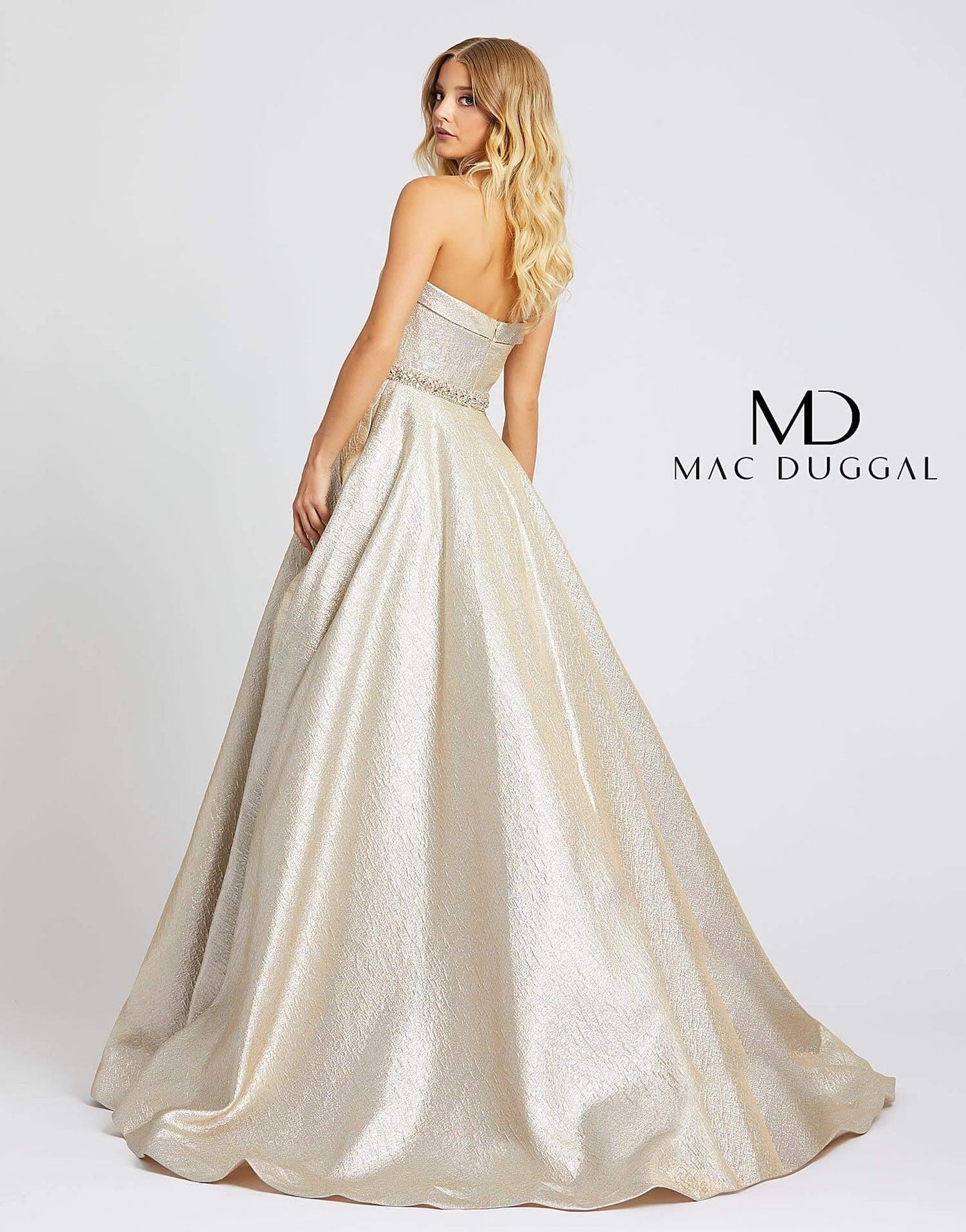 Mac Duggal Long Strapless Sweetheart Prom Ball Gown - The Dress Outlet Mac Duggal