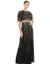 Mac Duggal Embellished Full Length Layered Sleeve Gown 93582 - The Dress Outlet