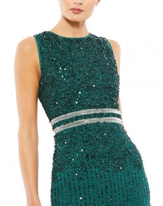 Mac Duggal Short Sleeveless Sequins Dress 10509 - The Dress Outlet