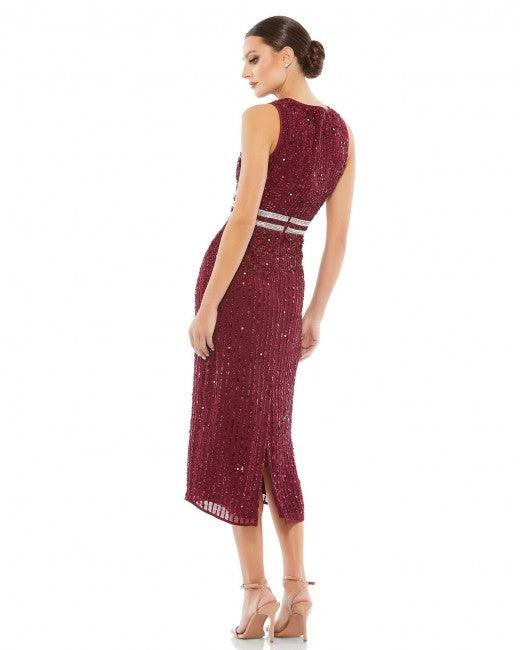 Mac Duggal A10509 Burgundy 10 Sale