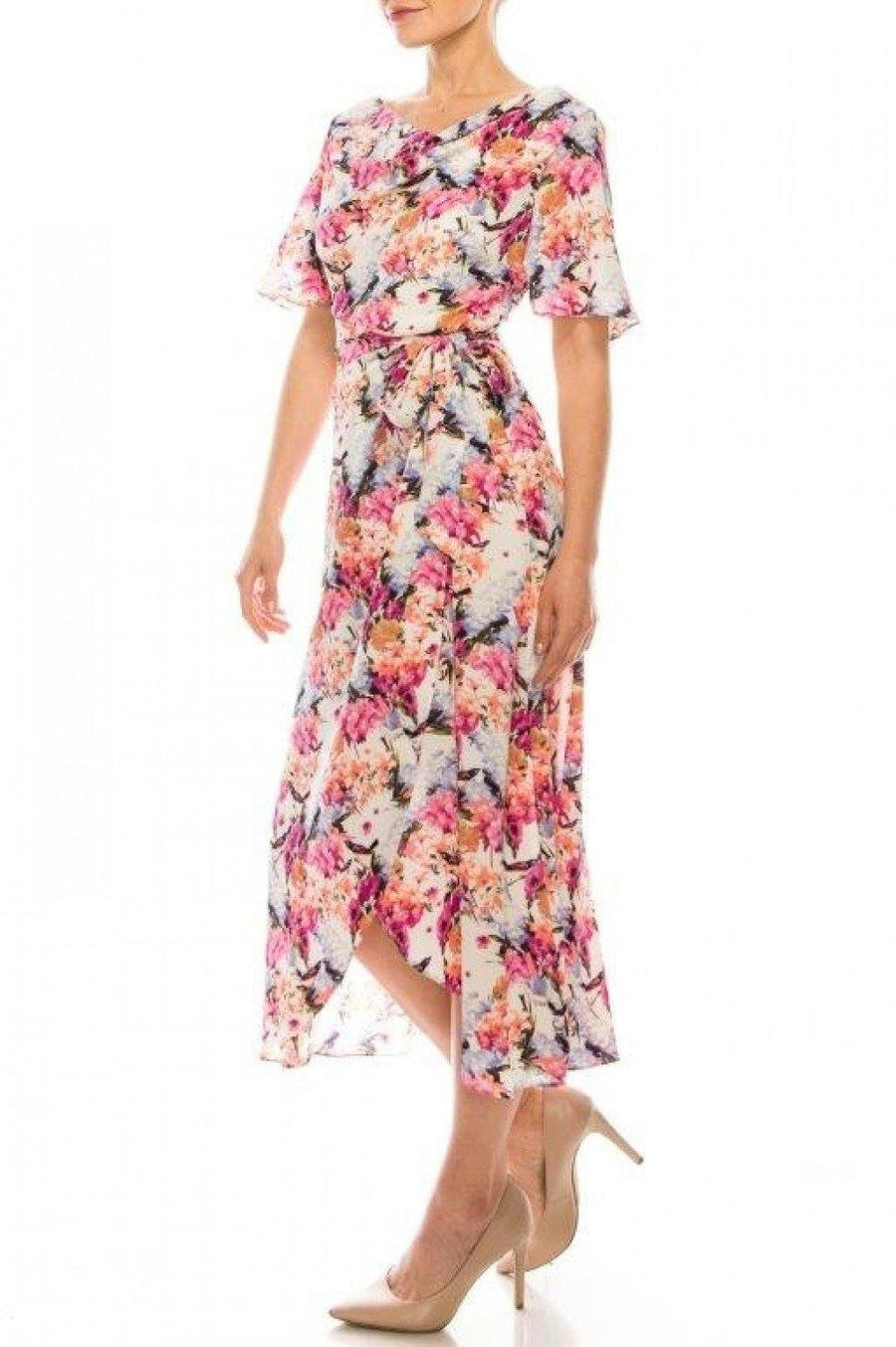 Maison Tara Floral Print Day Dress - The Dress Outlet