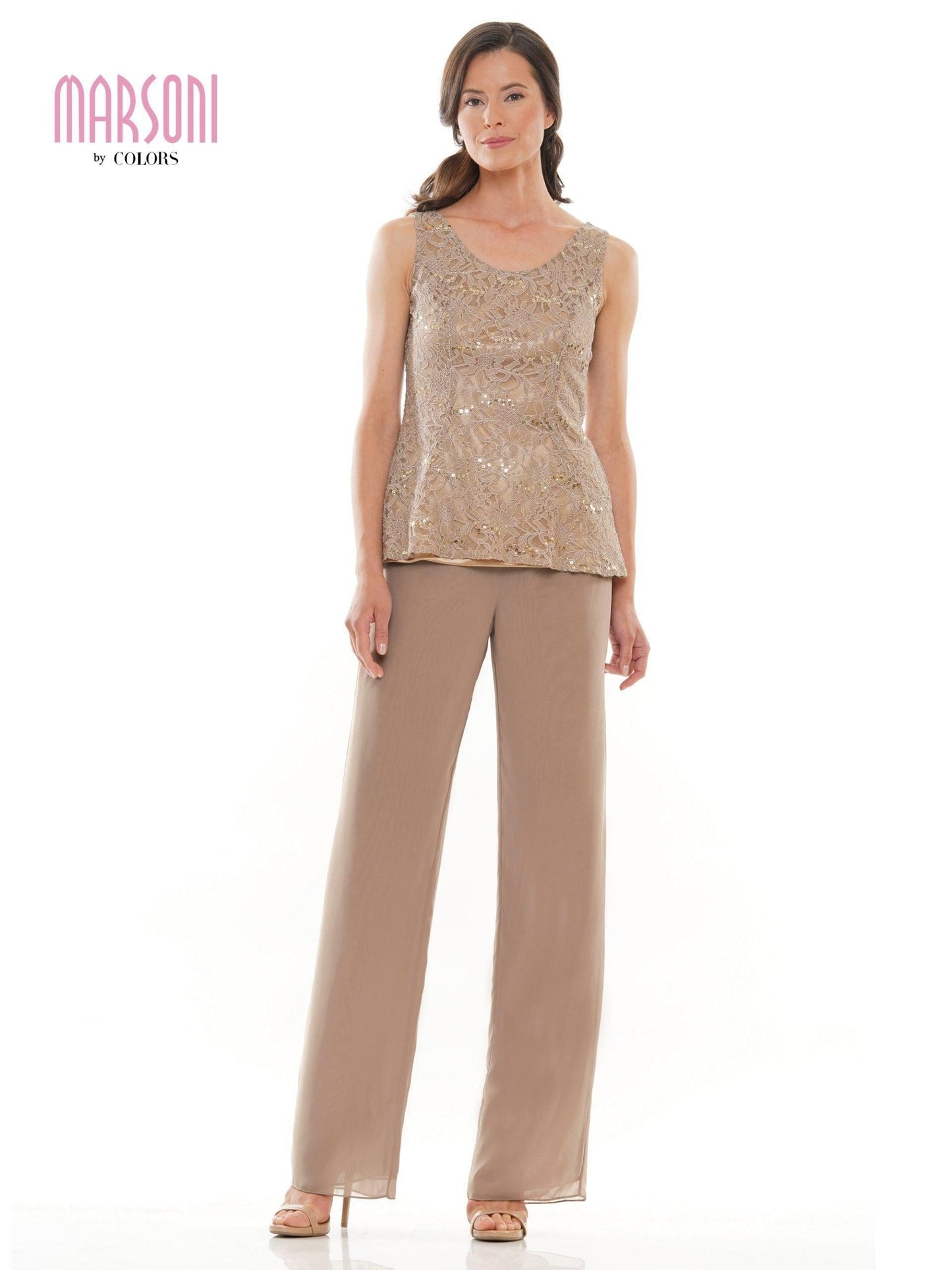 Marsoni Formal Long Sleeve Jacket Pant Suit 305 - The Dress Outlet