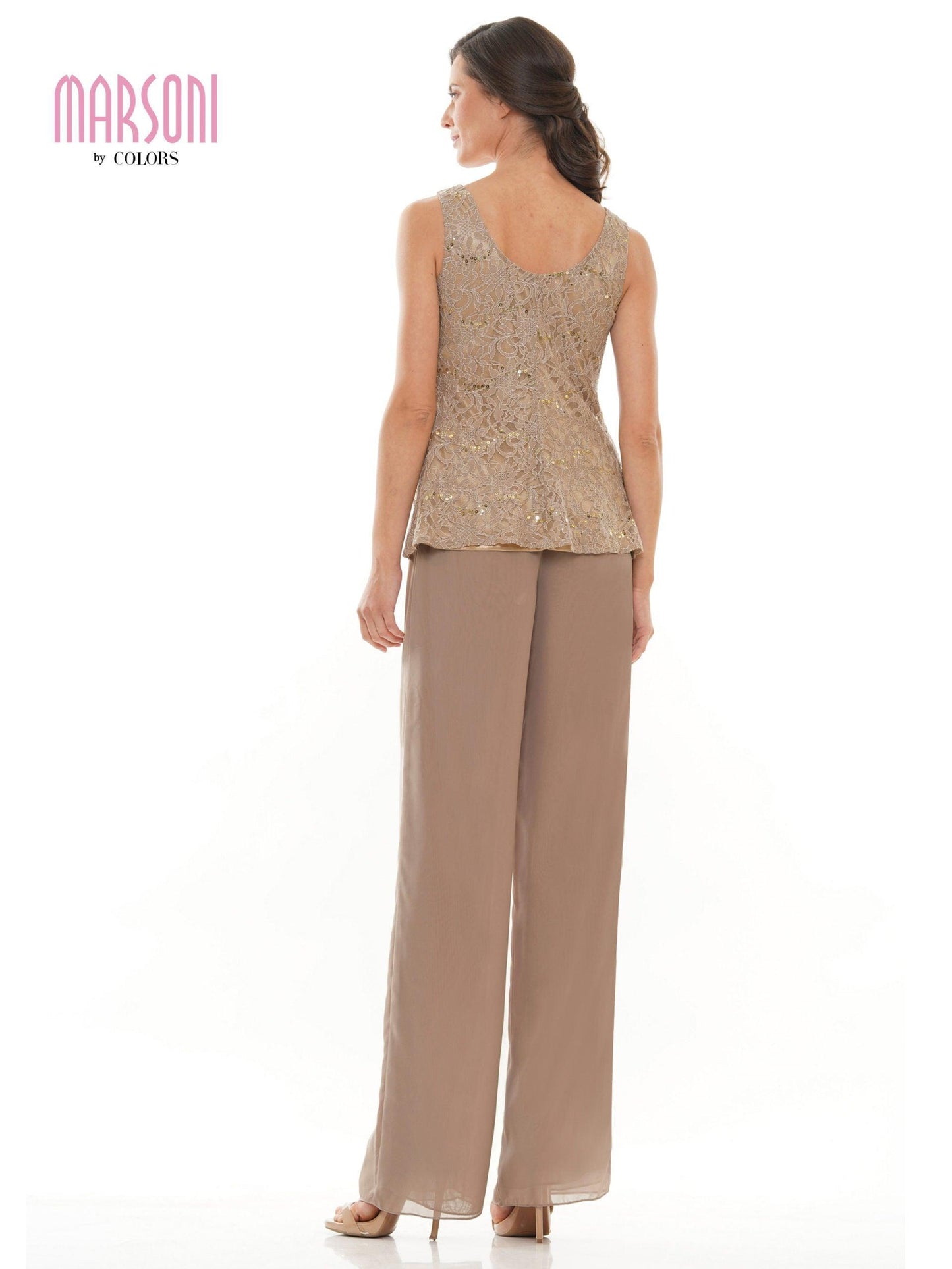 Marsoni Formal Long Sleeve Jacket Pant Suit 305 - The Dress Outlet