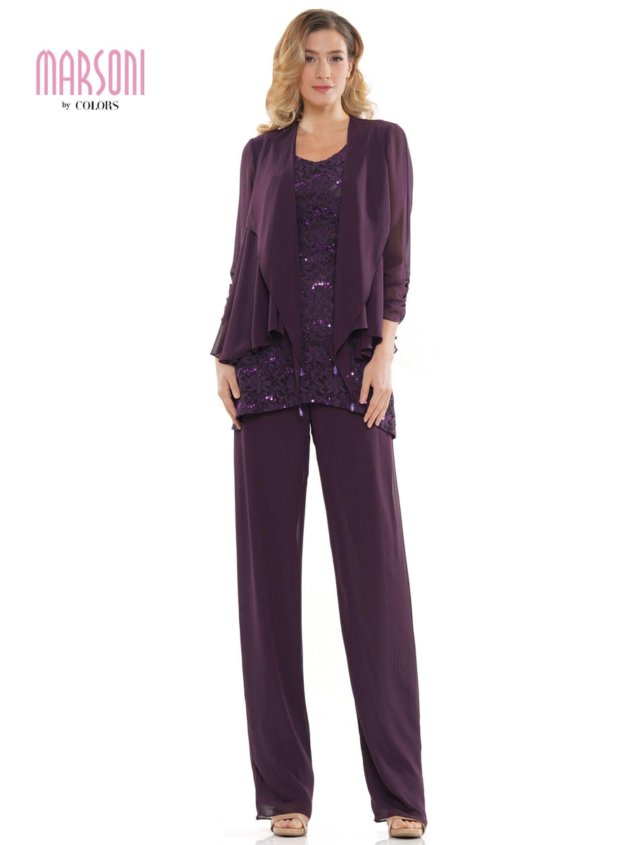 Eggplant 22 Marsoni Formal Mother of the Bride Pant Suit Sale 303 Sale