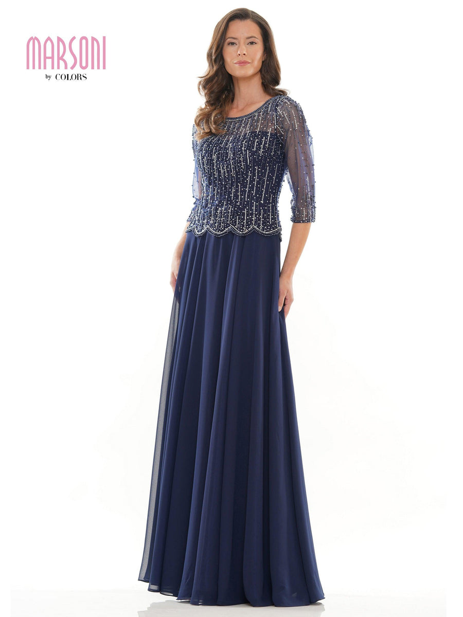 Marsoni Long Formal Mother of the Bride Dress 312 - The Dress Outlet