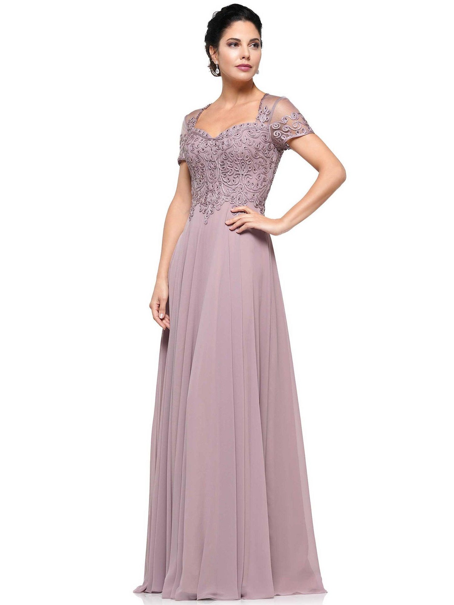 Marsoni Long Mother of the Bride Chiffon Dress 271 - The Dress Outlet