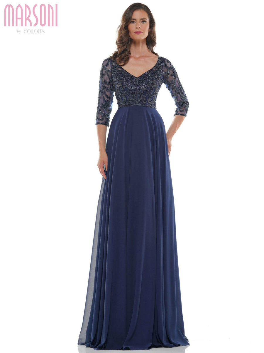 Marsoni Long Mother of the Bride Dress - The Dress Outlet