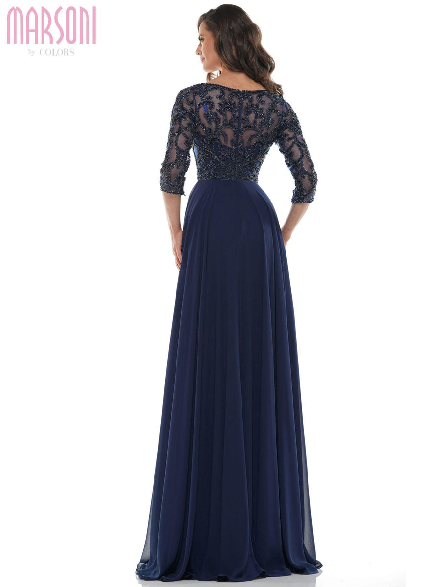 Marsoni Long Mother of the Bride Dress - The Dress Outlet