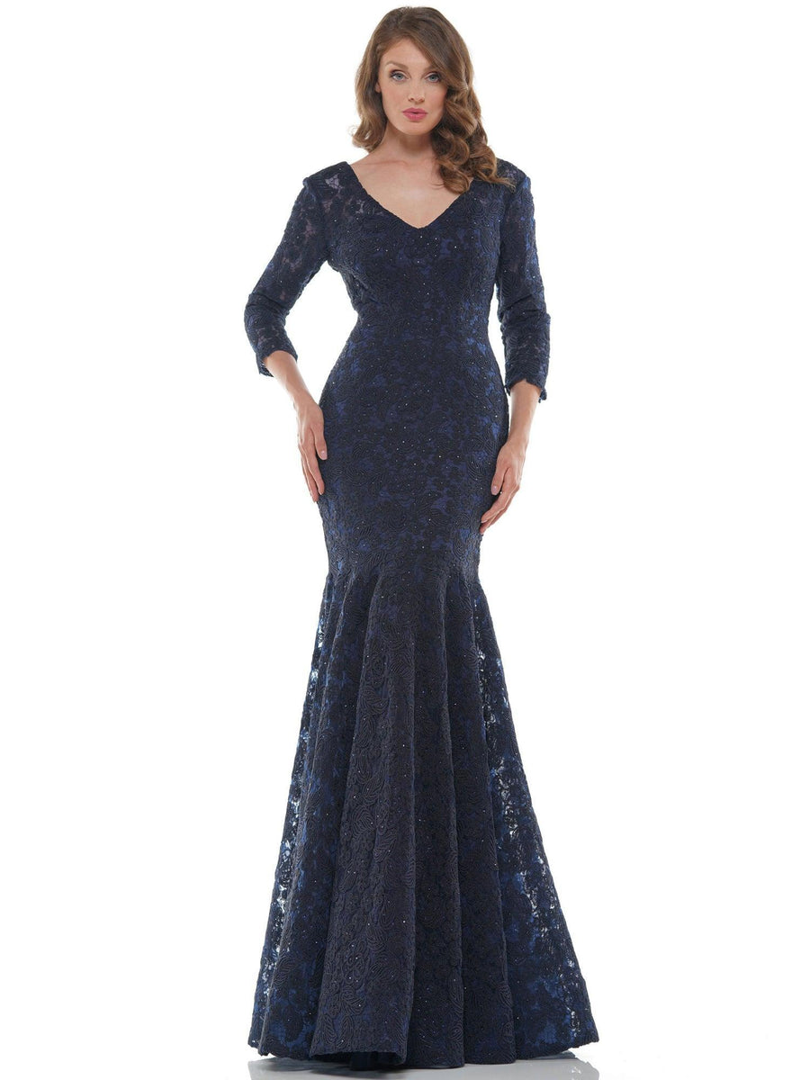 Marsoni Long Mother of the Bride Lace Dress  212SL - The Dress Outlet