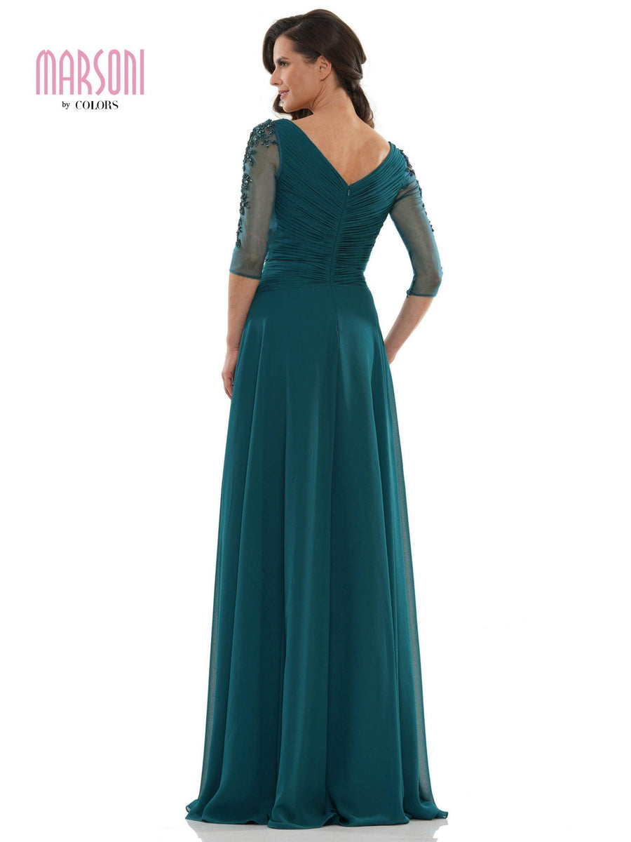 Marsoni Mother of the Bride Long Chiffon Dress 1135 - The Dress Outlet