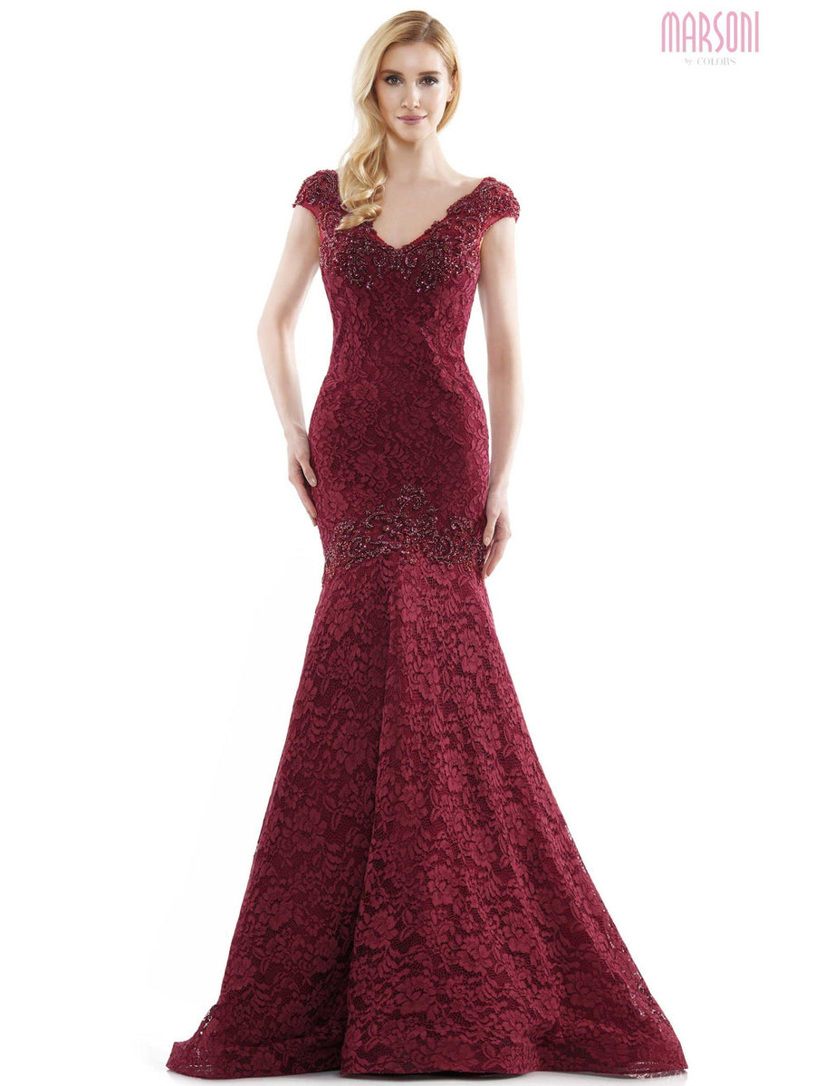 Marsoni Prom Long Fitted Dress - The Dress Outlet