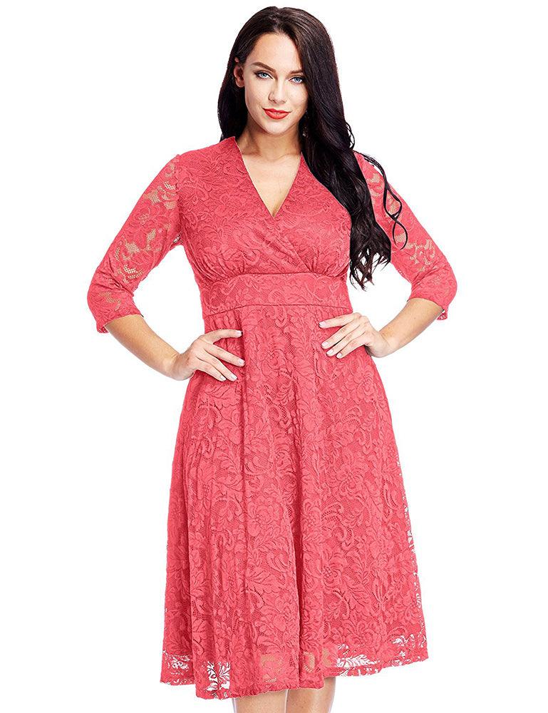 Modest Short Mother of the Bride Dress Plus Size Formal - The Dress Outlet LB