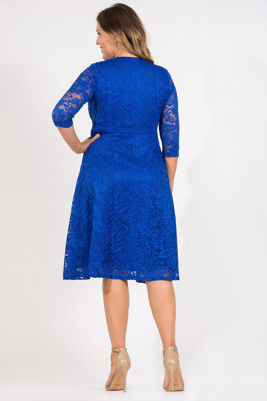 Modest Short Mother of the Bride Dress Plus Size Formal - The Dress Outlet LB