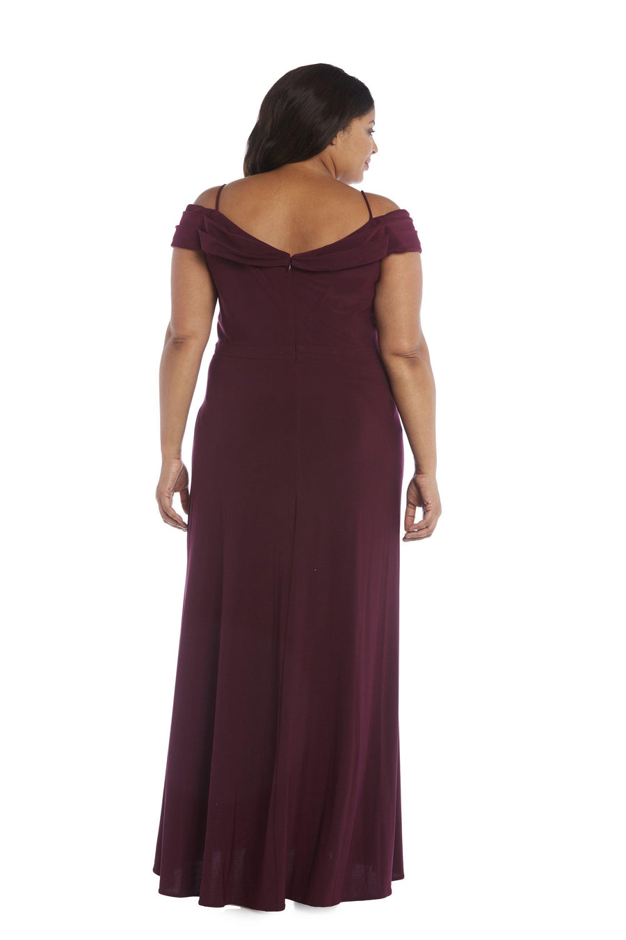 Morgan & Co Long Plus Size Evening Dress 12343WMM - The Dress Outlet