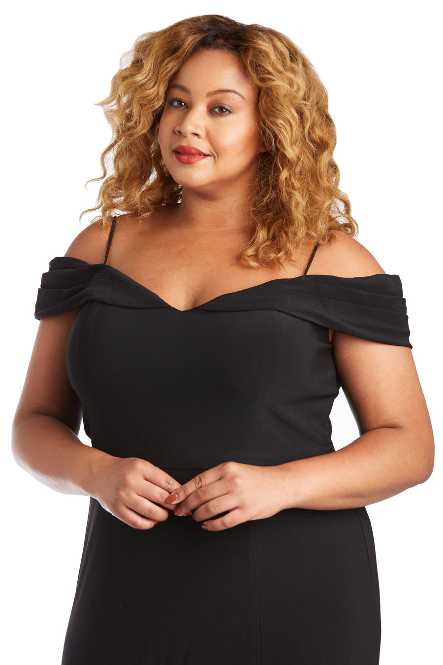 Morgan & Co Long Plus Size Evening Dress 12343WMM - The Dress Outlet