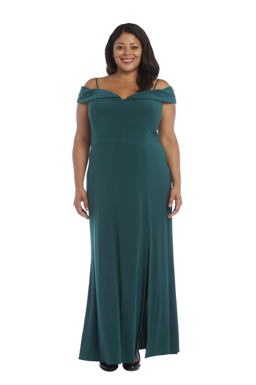 Morgan & Co Long Plus Size Evening Dress 12343WMM - The Dress Outlet