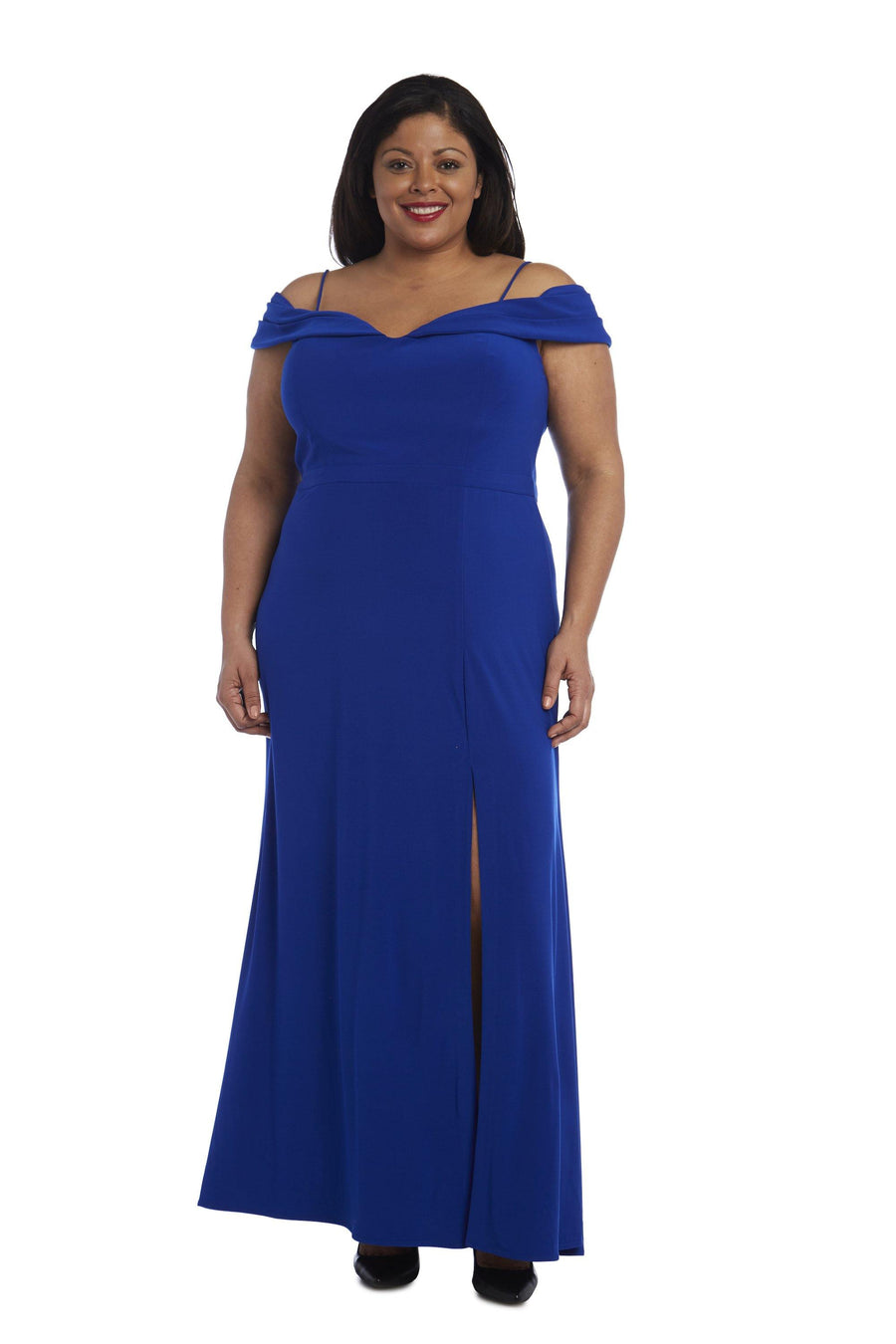 Morgan & Co Long Plus Size Evening Dress 12343WMM - The Dress Outlet