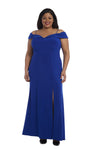 Morgan & Co Long Plus Size Evening Dress 12343WMM - The Dress Outlet