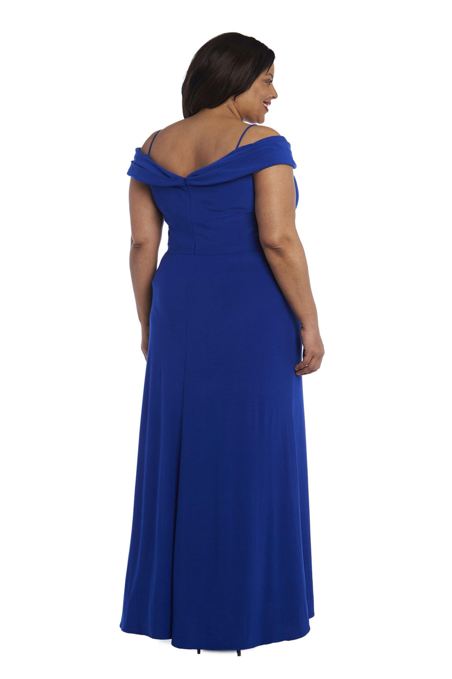 Morgan & Co Long Plus Size Evening Dress 12343WMM - The Dress Outlet