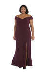 Morgan & Co Long Plus Size Evening Dress 12343WMM - The Dress Outlet