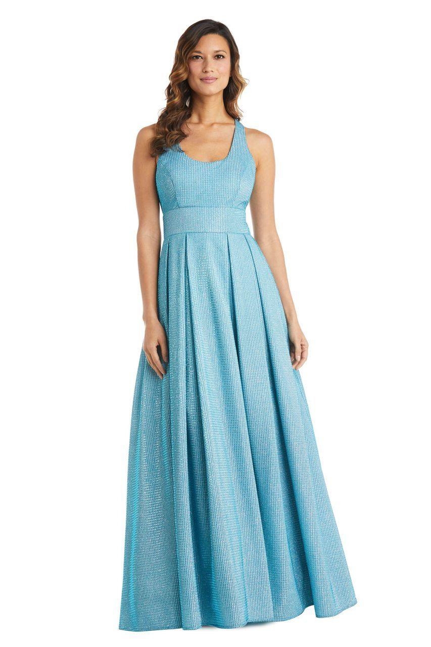 Morgan & Co. Prom Long Metallic Ballgown 12774 - The Dress Outlet