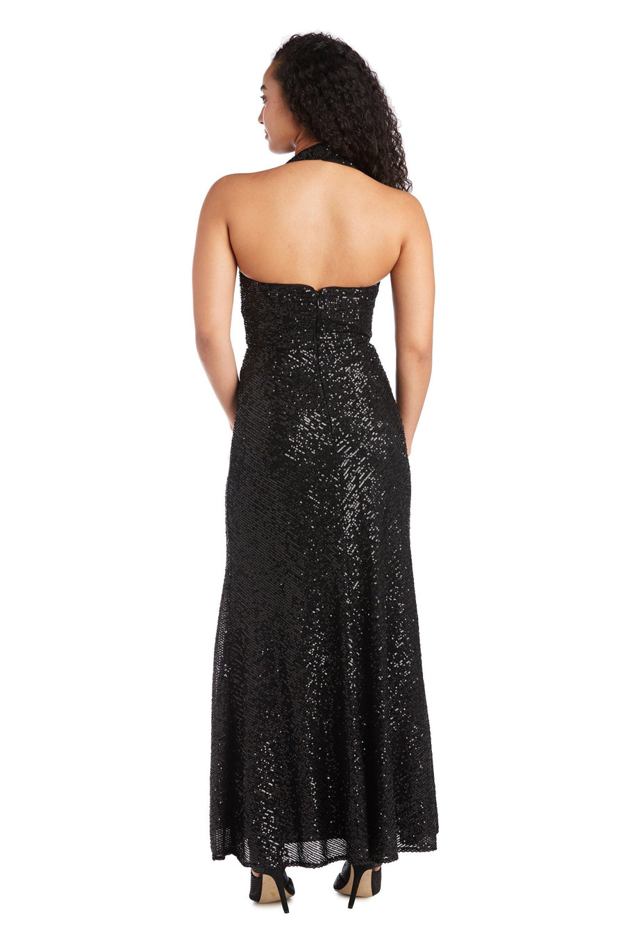 Morgan & Co Long Prom Sequins Dress 12779 - The Dress Outlet