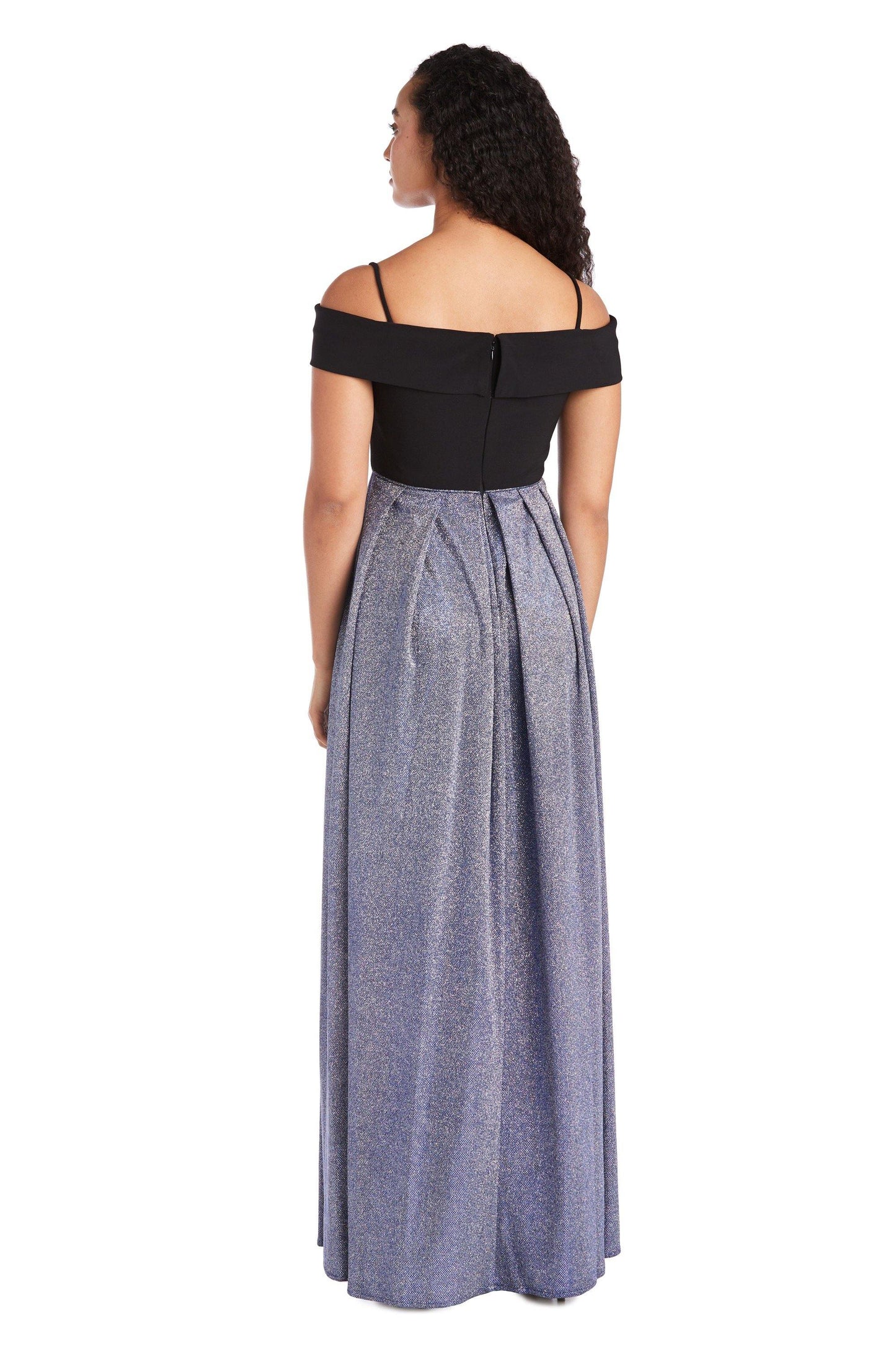 Morgan & Co Long Off Shoulder Formal Dress 12845 - The Dress Outlet