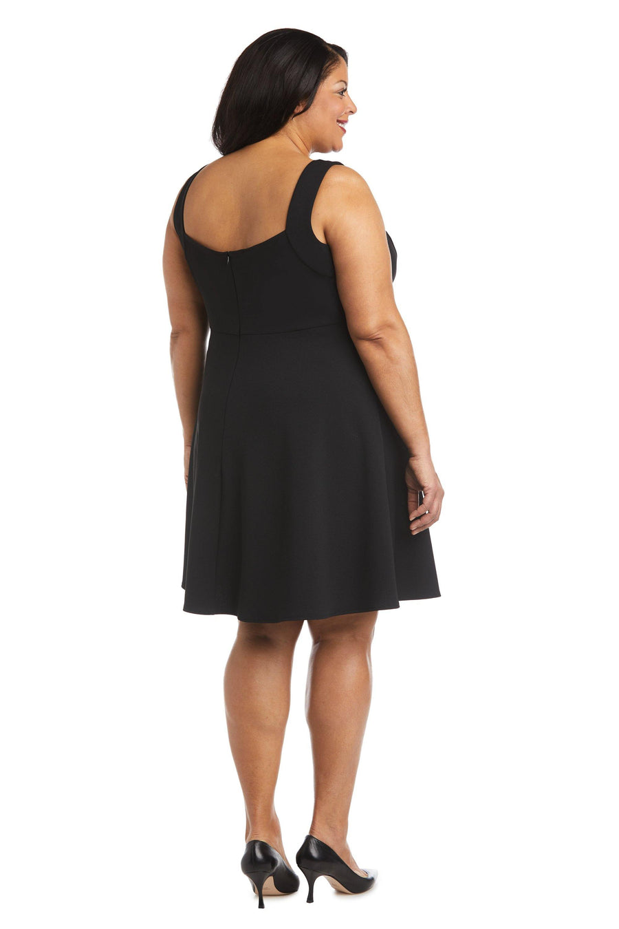 Morgan & Co. Short Plus Size cocktail Dress 12888WM - The Dress Outlet