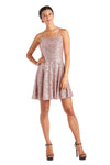 Morgan & Co Short Sequin Cocktail Dress 12890 - The Dress Outlet