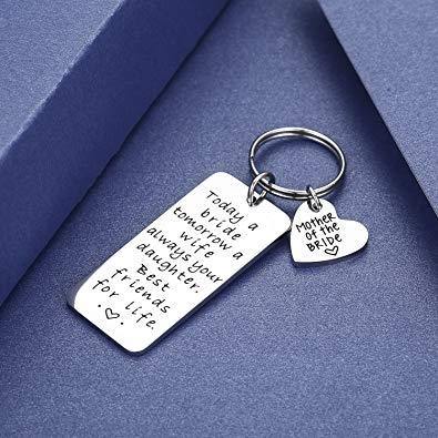 Mother of the Bride Gifts Stainless Steel Keyring - The Dress Outlet MOB