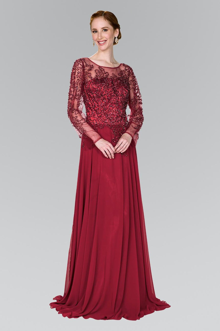 Mother of the Bride Long Dress Formal - The Dress Outlet Elizabeth K