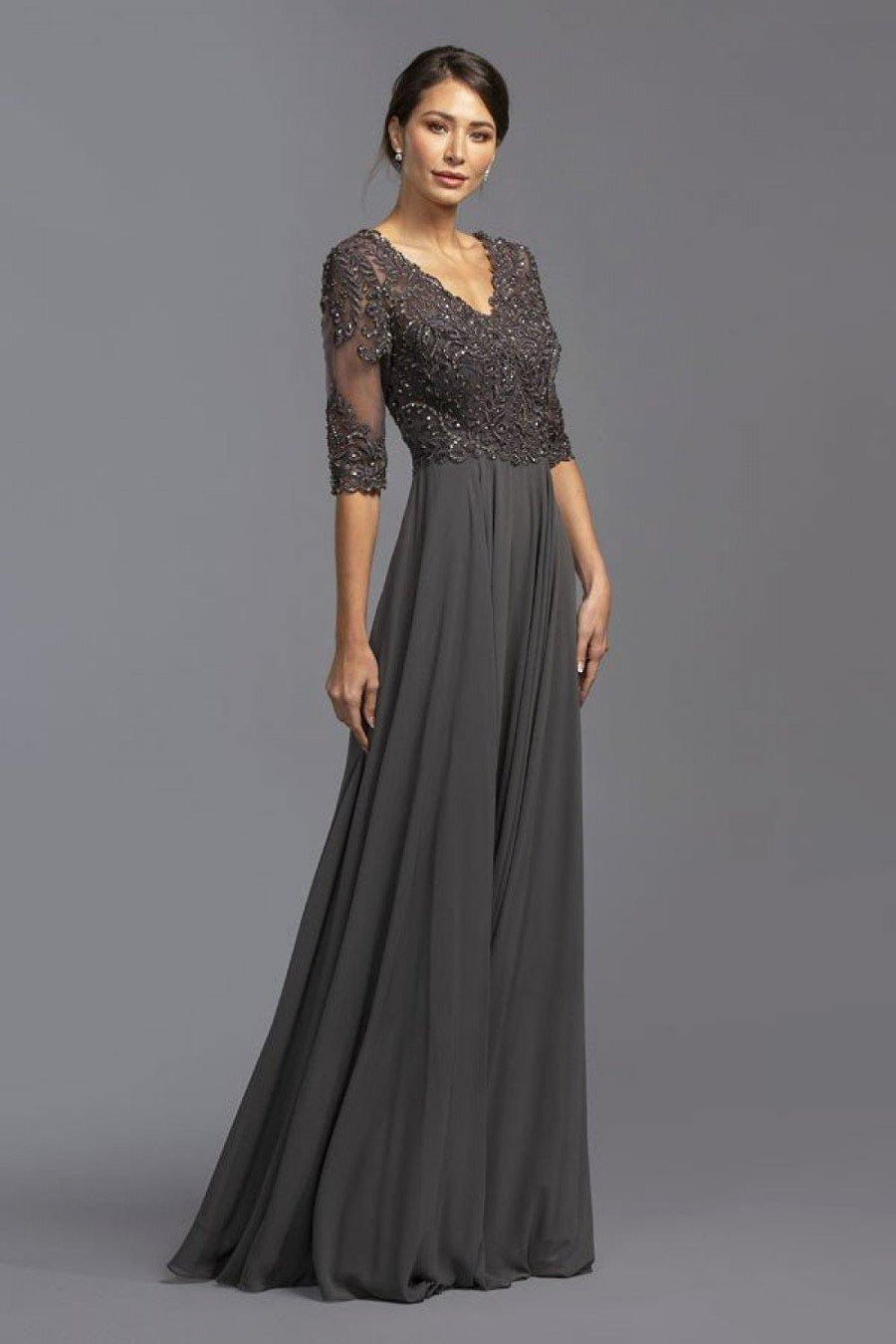 Mother of the Bride Long Formal Dress - The Dress Outlet ASpeed