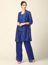 Mother of the Bride Long Jacket Pant Suit - The Dress Outlet Eva Fashion