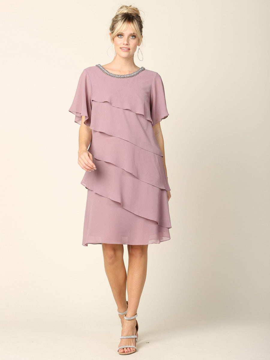 Mother of the Bride Short Cocktail Dress - The Dress Outlet