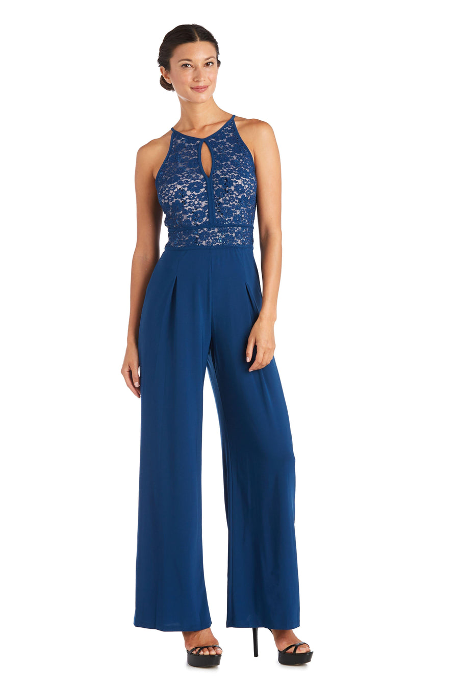 Nightway Lace Pant Jumpsuit Formal 21508 - The Dress Outlet