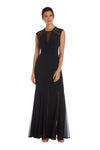 Nightway Long Formal Black Dress 21566 - The Dress Outlet