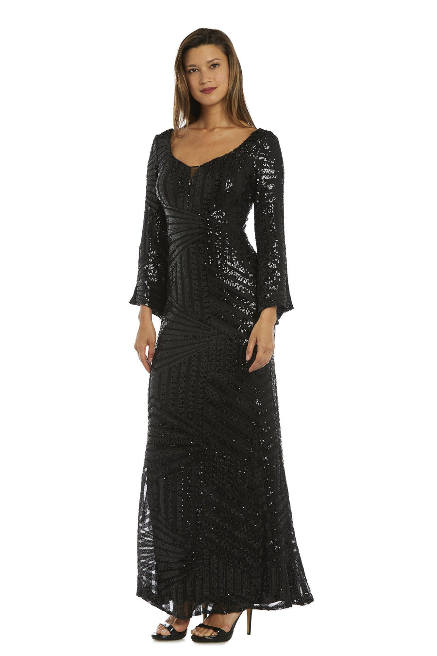 Nightway Long Formal Dress 21737J - The Dress Outlet