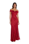 Nightway Long FormalRed Dress 21924 - The Dress Outlet