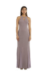 Nightway Long Glitter Knit Dress Formal 21555 - The Dress Outlet